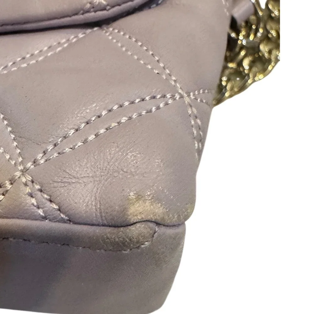 Kate Spade Natalia Flap‎ Shoulder Bag Quilted Leather Lilac WKRU7074 Preloved